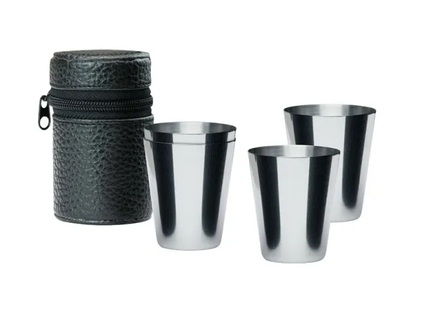 CHEERS Cup set  30 ml - 4 pcs. srebrny
