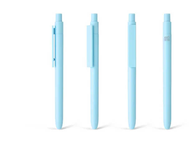 AVA AB Antibacterial plastic ball pen Light blue