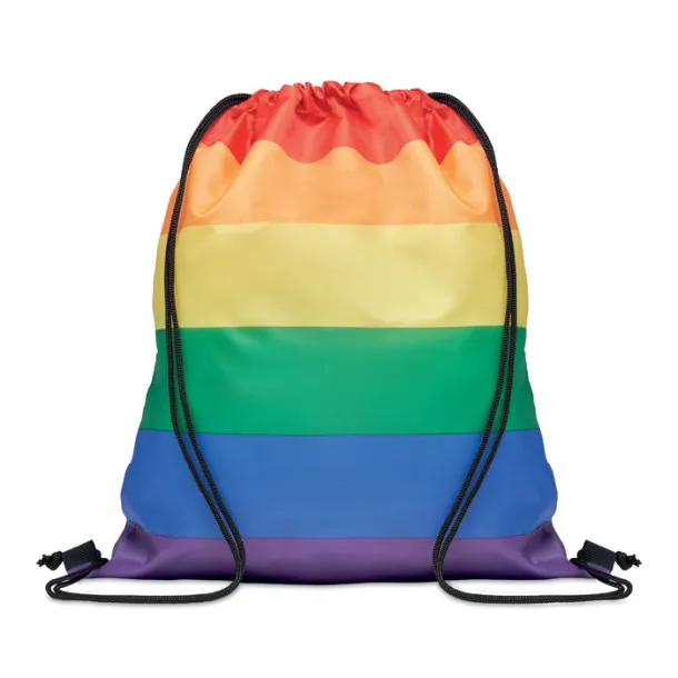 BOW Rainbow RPET drawstring bag Multicolour