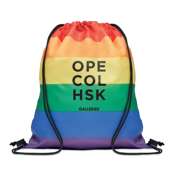 BOW Rainbow RPET drawstring bag Multicolour