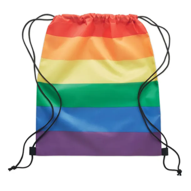 BOW Rainbow RPET drawstring bag Multicolour