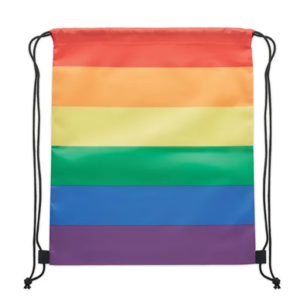 BOW Rainbow RPET drawstring bag Multicolour