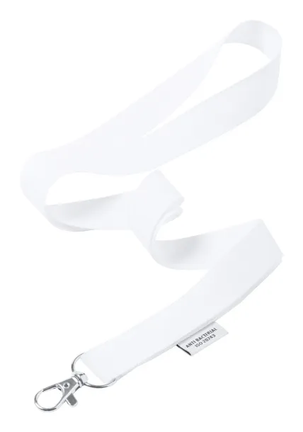 Yest antibacterial lanyard White