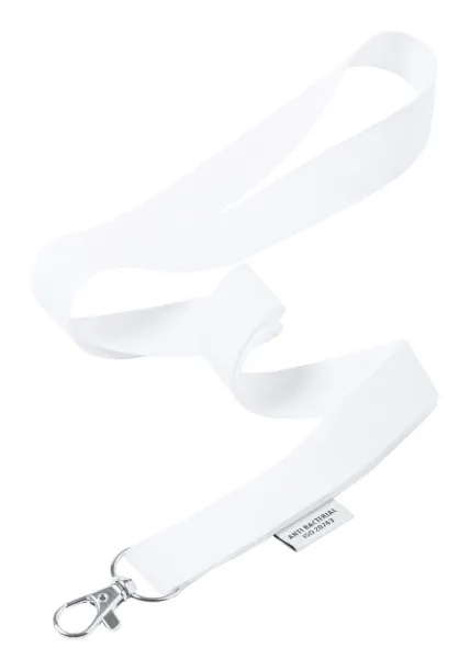 Yest antibacterial lanyard White