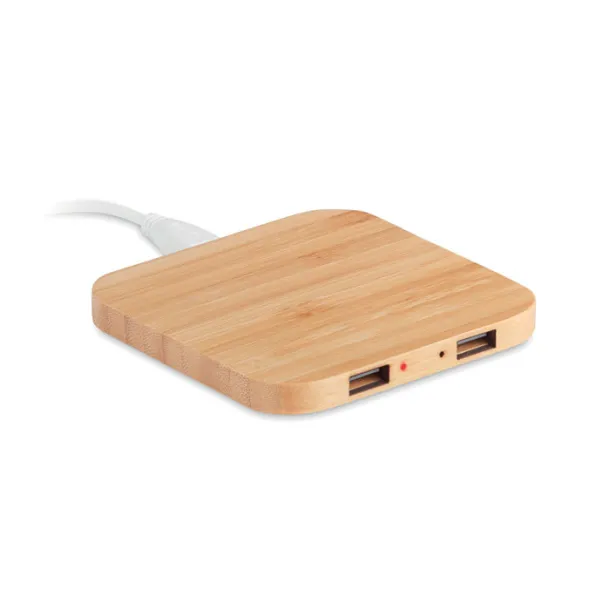 CUADRO Bamboo wireless charging pad Wood