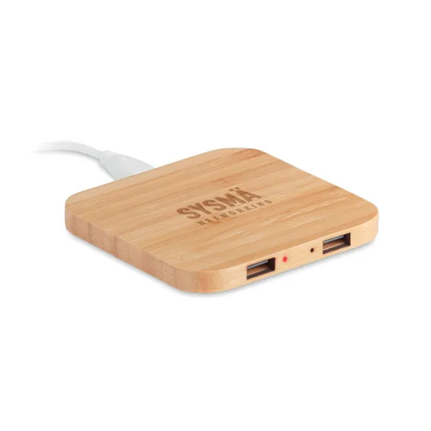 CUADRO Bamboo wireless charging pad Wood