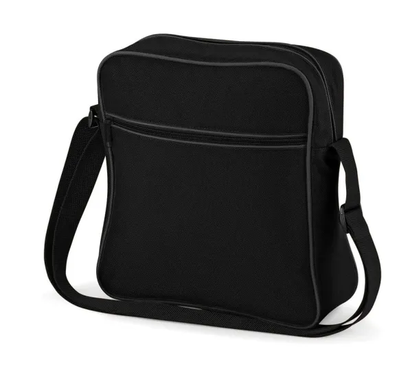  Retro Flight Bag - Bagbase Black Dark Graphite