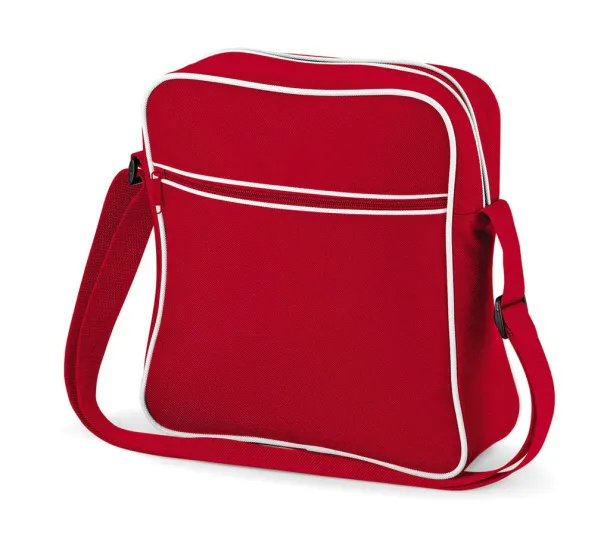  Retro Flight Bag - Bagbase Classic Red Bijela