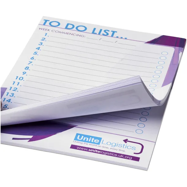 Desk-Mate® A5 notepad - Unbranded White