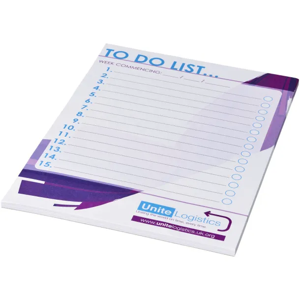 Desk-Mate® A5 notepad - Unbranded White