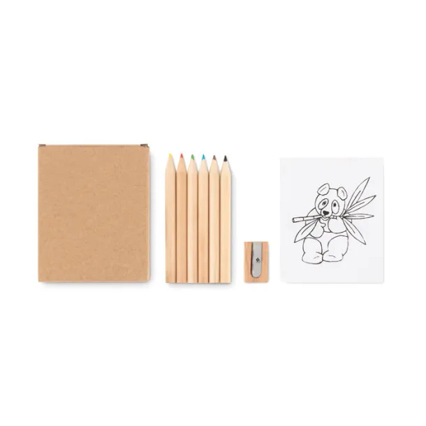 LITTLE VANGOGH Colouring set Beige