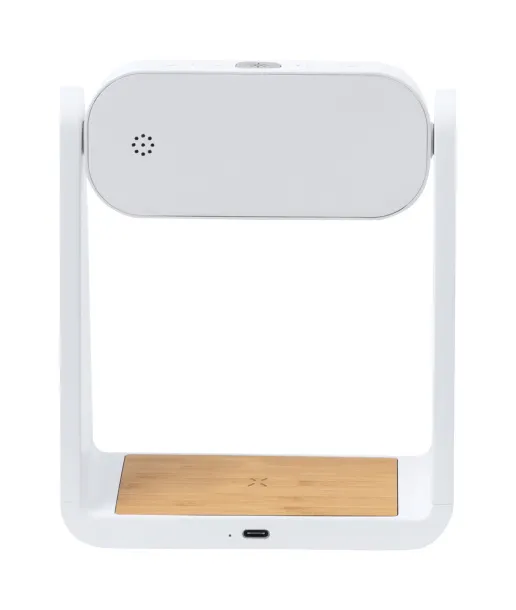 Darret alarm clock wireless charger White