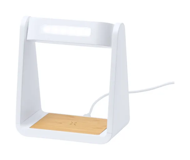 Darret alarm clock wireless charger White