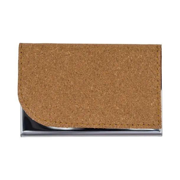 TORRE business card holder Brown