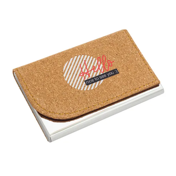 TORRE business card holder Brown