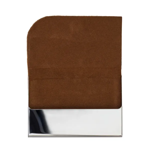 TORRE business card holder Brown