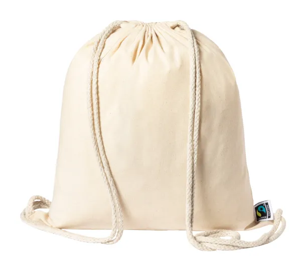 Sanfer fairtrade drawstring bag Natural