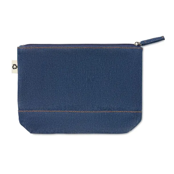 STYLE POUCH Recycled denim cosmetic pouch Blue