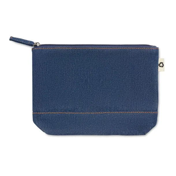 STYLE POUCH Recycled denim cosmetic pouch Blue