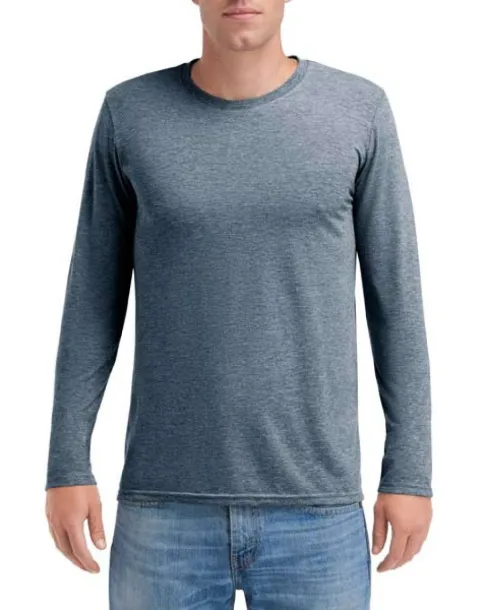  ADULT TRI-BLEND LONG SLEEVE TEE - Anvil Heather Navy