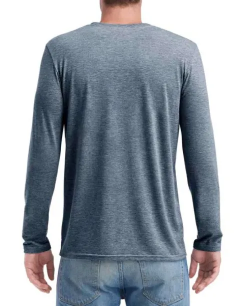  ADULT TRI-BLEND LONG SLEEVE TEE - Anvil Heather Navy