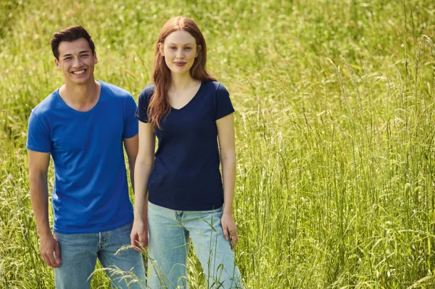 Iconic V-Neck T-shirt Blue