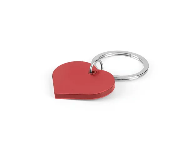 LOVE Metal keyring Red