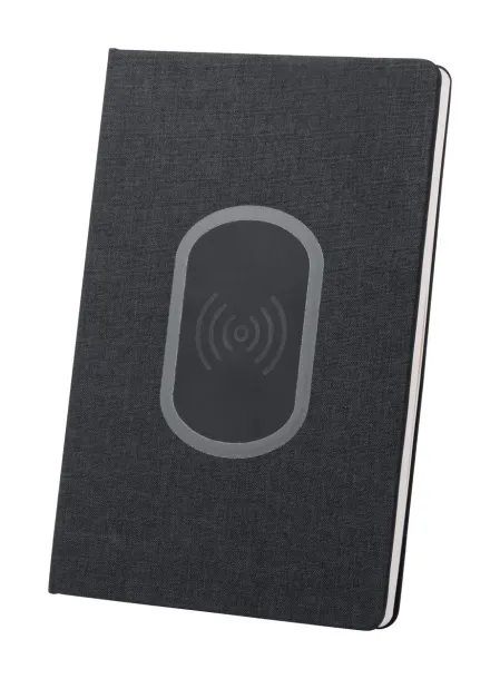 Juglans Notes/ wireless punjač, A5 Crna