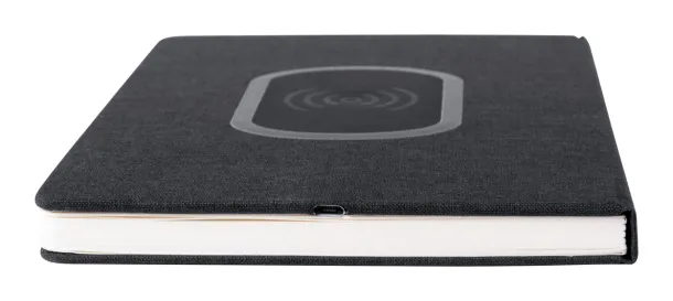 Juglans Notes/ wireless punjač, A5 Crna