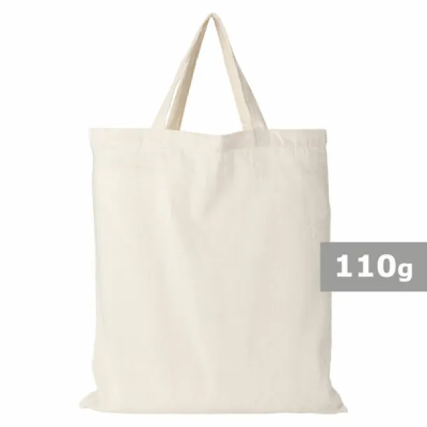  Cotton shopping bag, 110 g/m2 beige