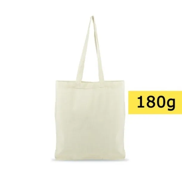  Cotton shopping bag, 180 g/m2 beige