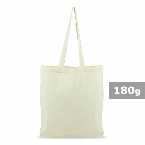  Cotton shopping bag, 180 g/m2 beige