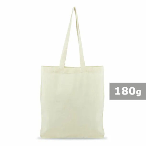  Cotton shopping bag, 180 g/m2 beige