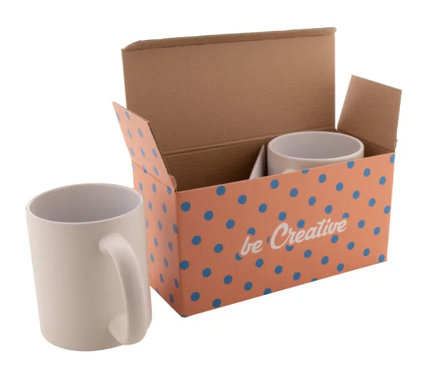 CreaBox Mug Double custom double mug box White