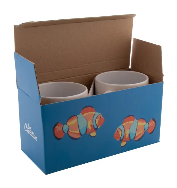 CreaBox Mug Double custom double mug box White