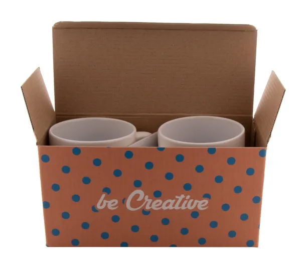 CreaBox Mug Double custom double mug box White