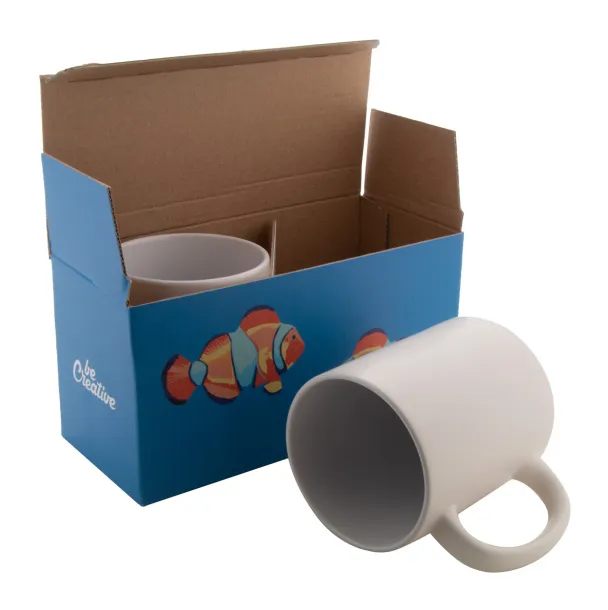 CreaBox Mug Double personalizirana kutija za 2 šalice Bijela