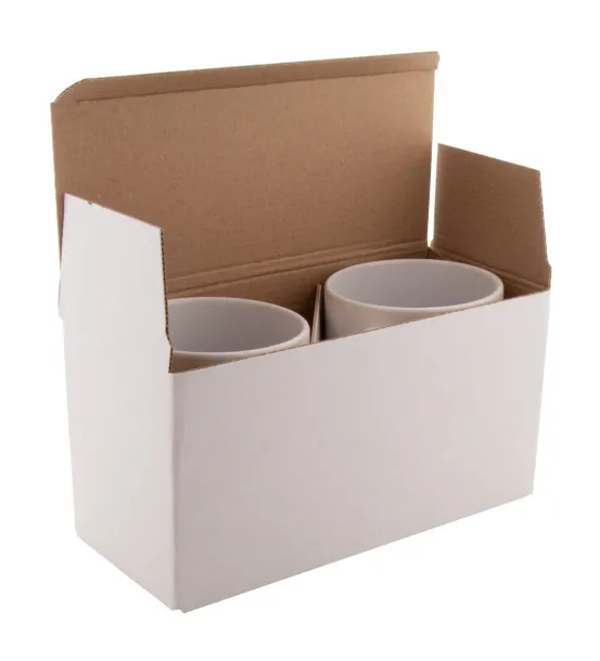 CreaBox Mug Double custom double mug box White