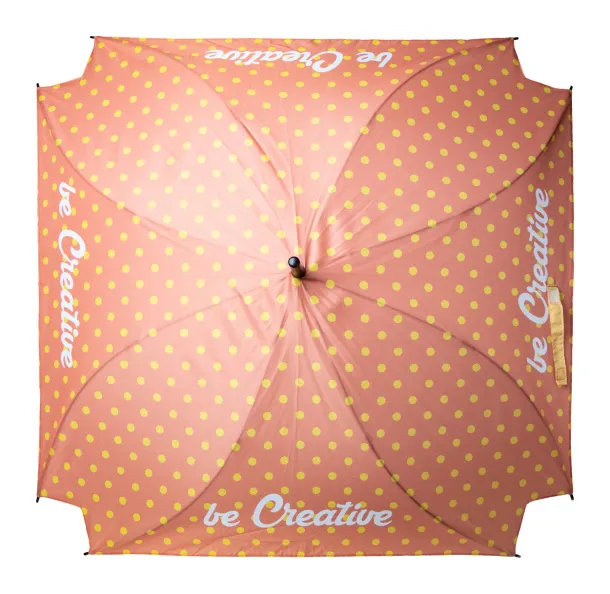 CreaRain Square custom umbrella White