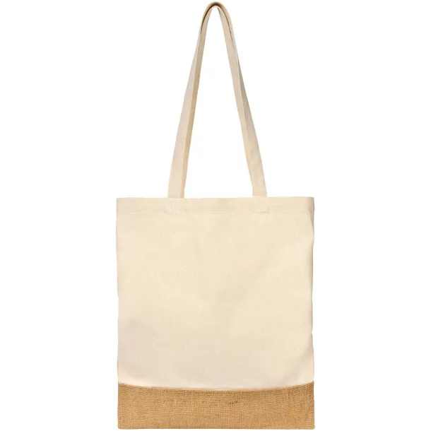 Delhi pamučno-jutena tote torba, 150 g/m2 Prirodna Prirodna