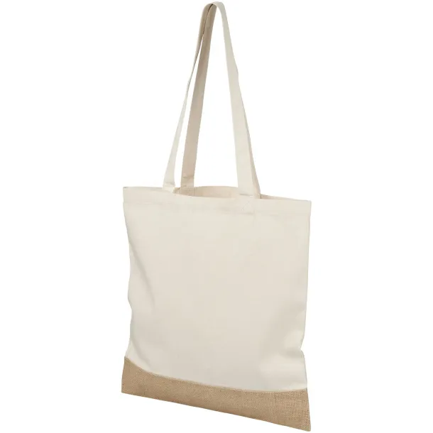 Delhi pamučno-jutena tote torba, 150 g/m2 Prirodna Prirodna