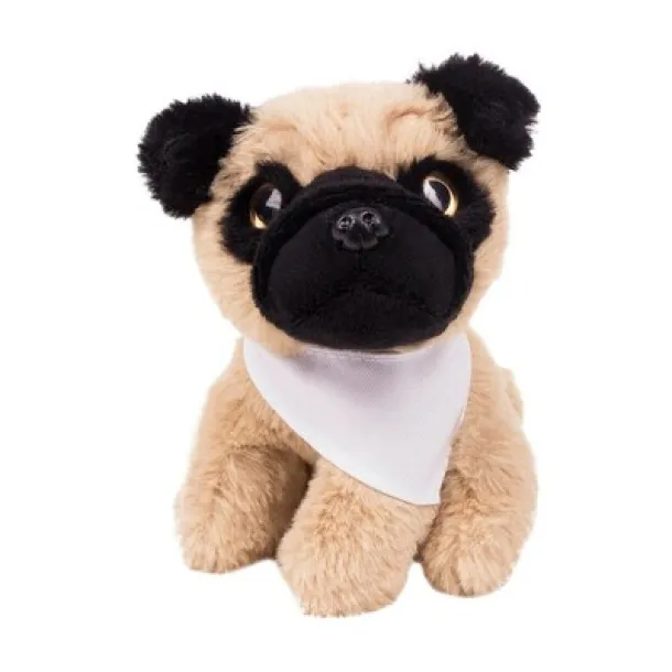 Aksel Plush dog pug light brown