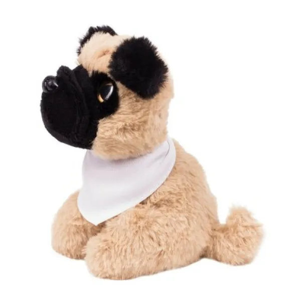 Aksel Plush dog pug light brown