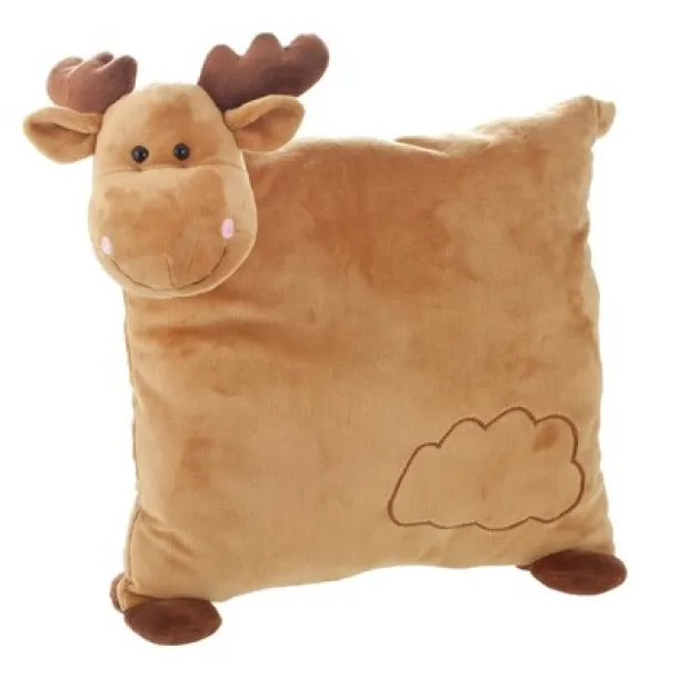 Grayson Plush reindeer, pillow brown