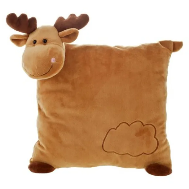 Grayson Plush reindeer, pillow brown