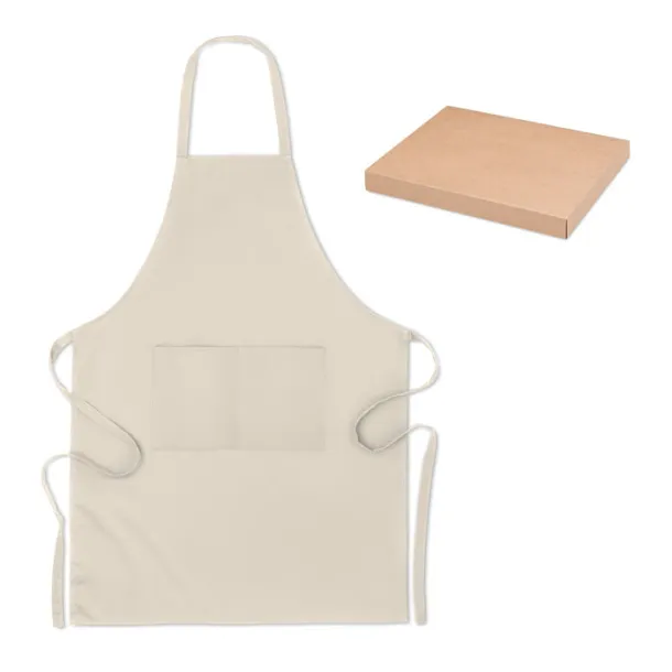 RAIPUR Organic cotton apron 200 gr/m² Beige