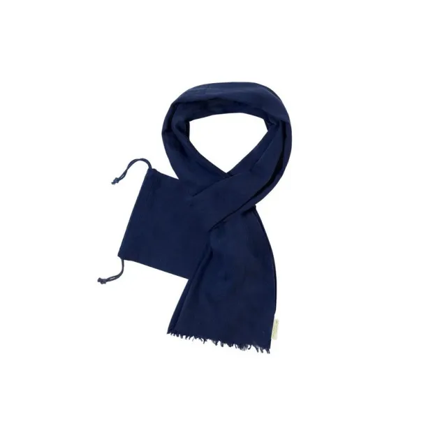  Organic cotton scarf Mornarski plava