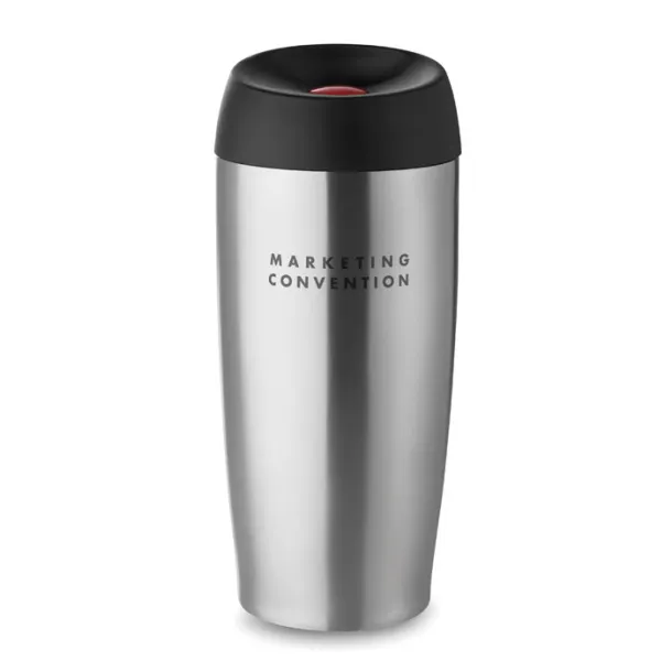 UPPSALA Double wall travel mug 350 ml Matt Silver