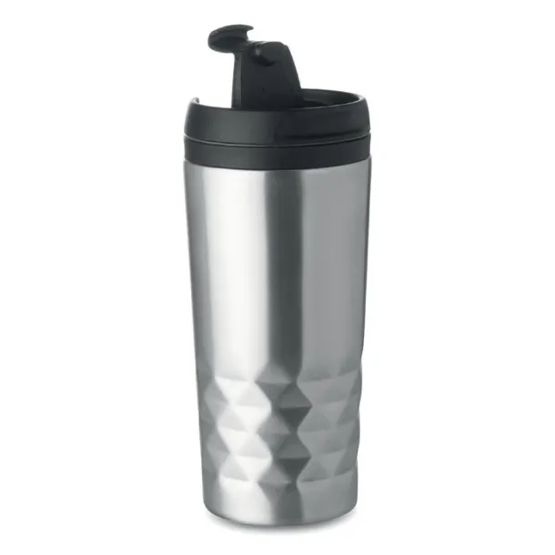 TAMPAS Double wall travel mug 280 ml Matt Silver