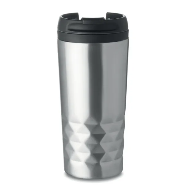 TAMPAS Double wall travel mug 280 ml Matt Silver